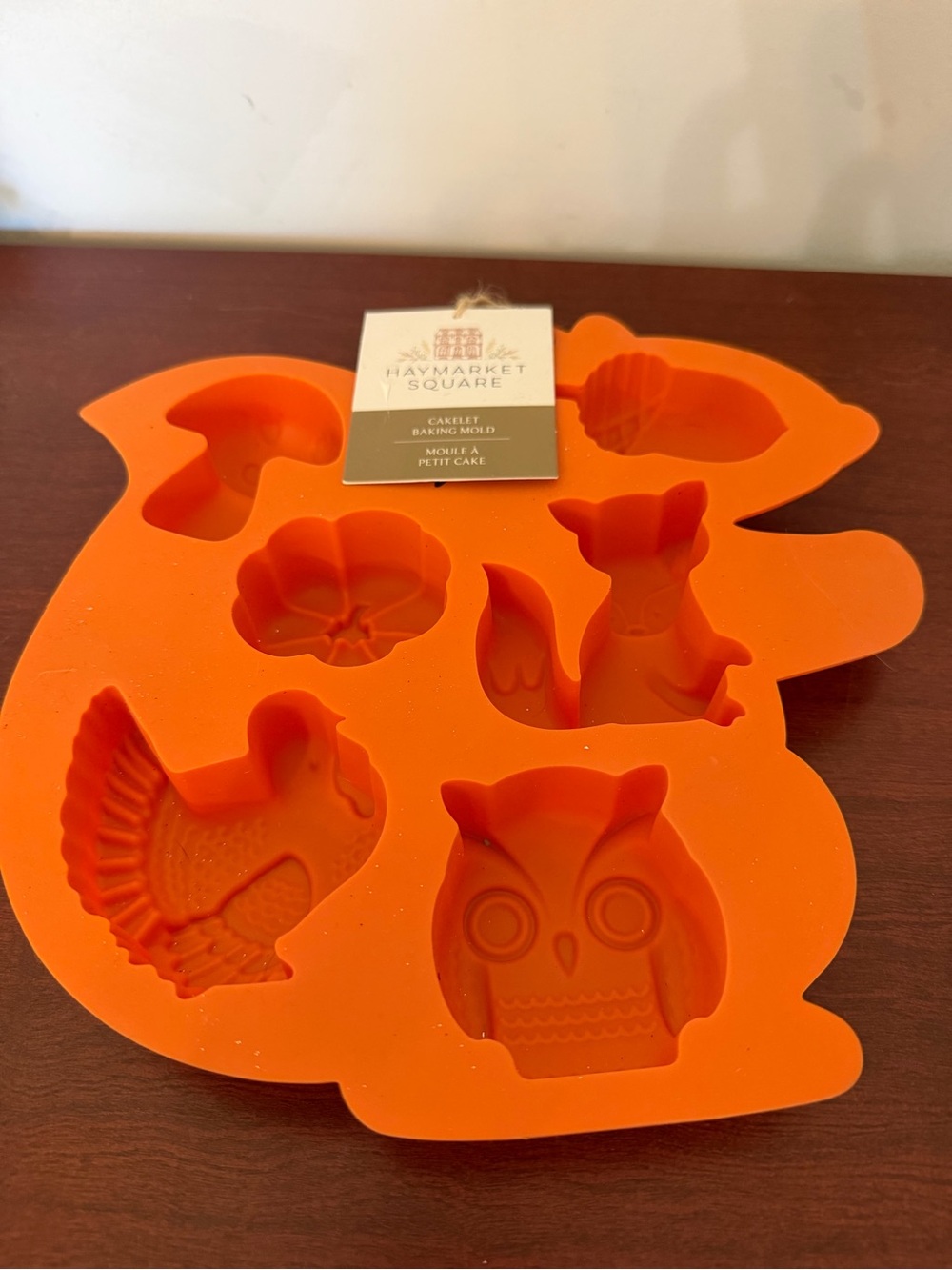 Orange Silicone Autumn Mold - Woodland Shapes